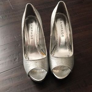 Silver shoes